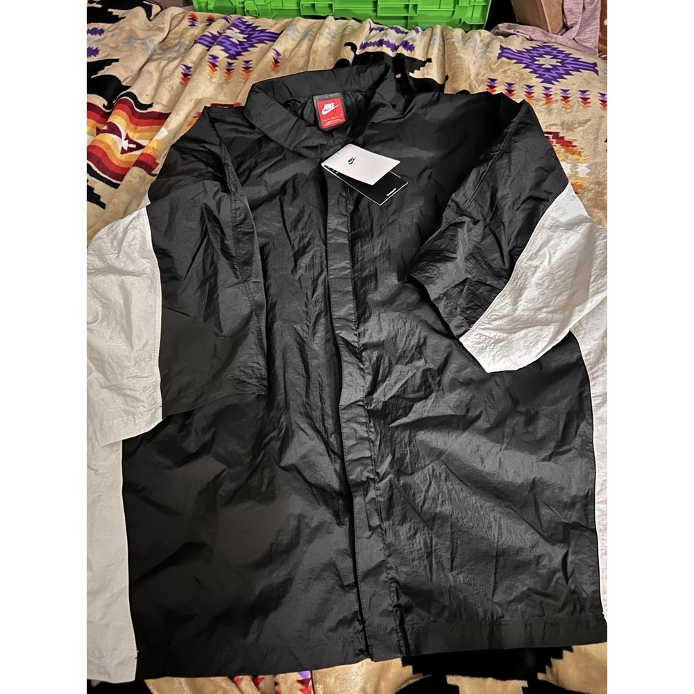 Nike Sportswear Woven Jacket Men's Large Black/Light Bone IF8328-010 NWT